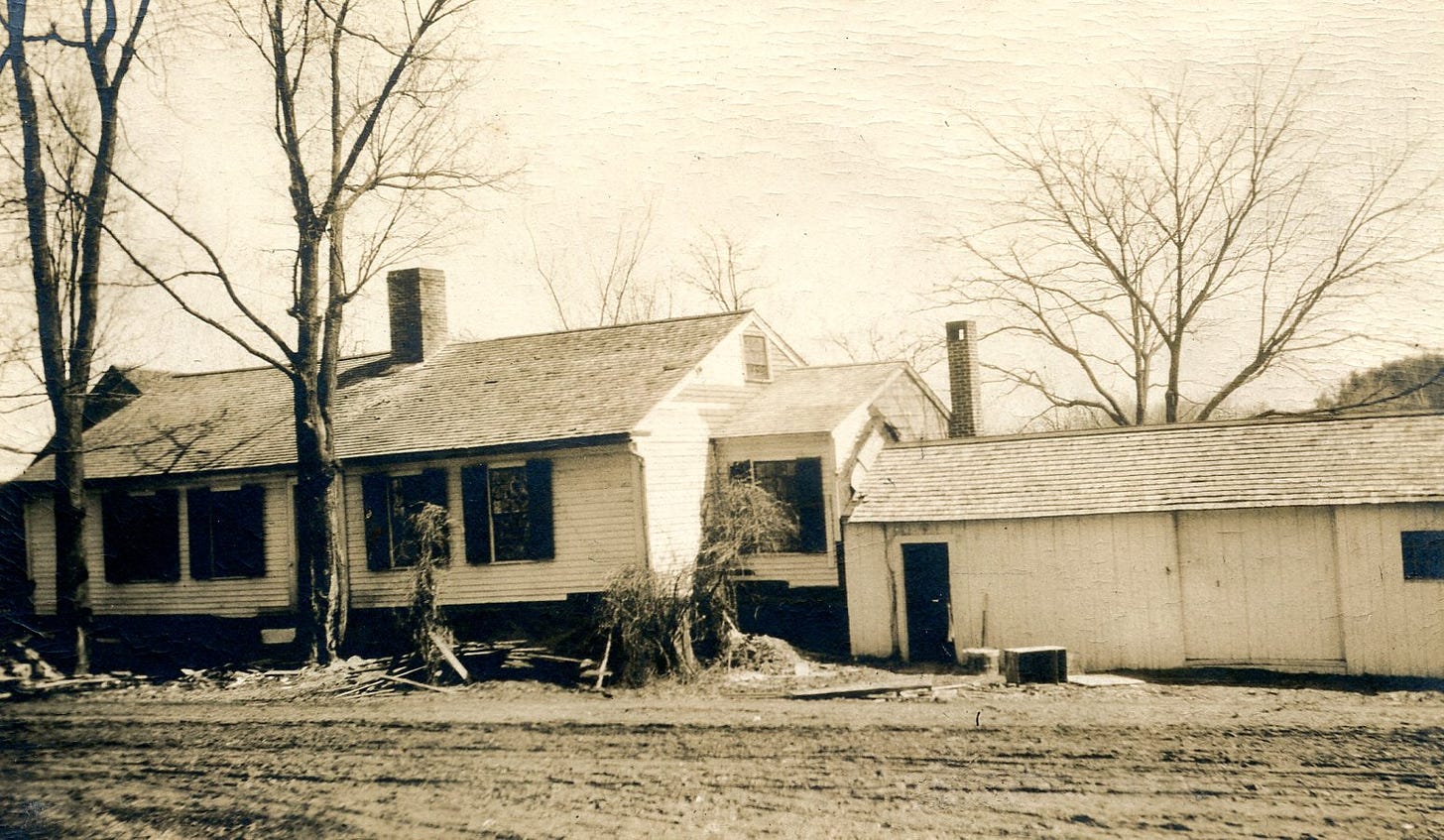 Hurd-Newell house before wall