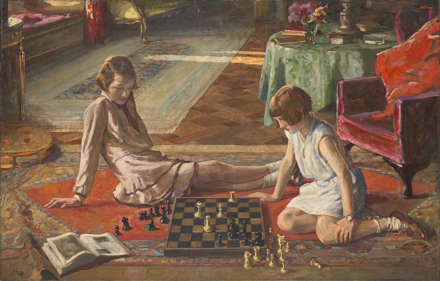 The Chess Players', Sir John Lavery, 1929 | Tate The Chess Players', Sir John Lavery, 1929 | Tate