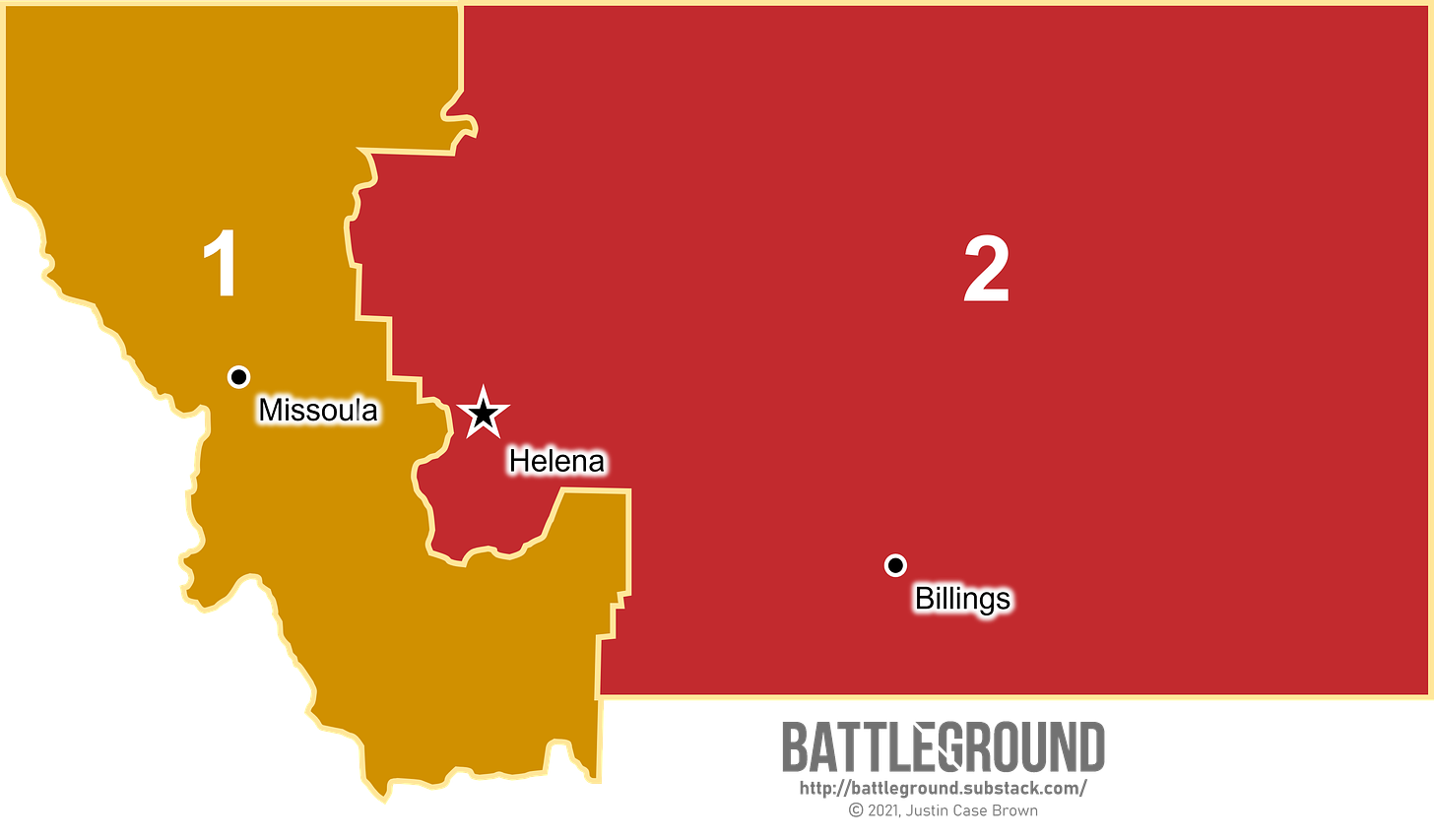 Montana New Congressional Districts 2020