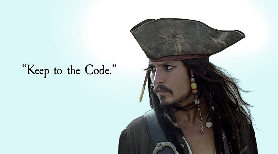 Captain Jack Sparrow ~ Keep to the Code! | Captain jack sparrow, Pirate  images, Pirate day