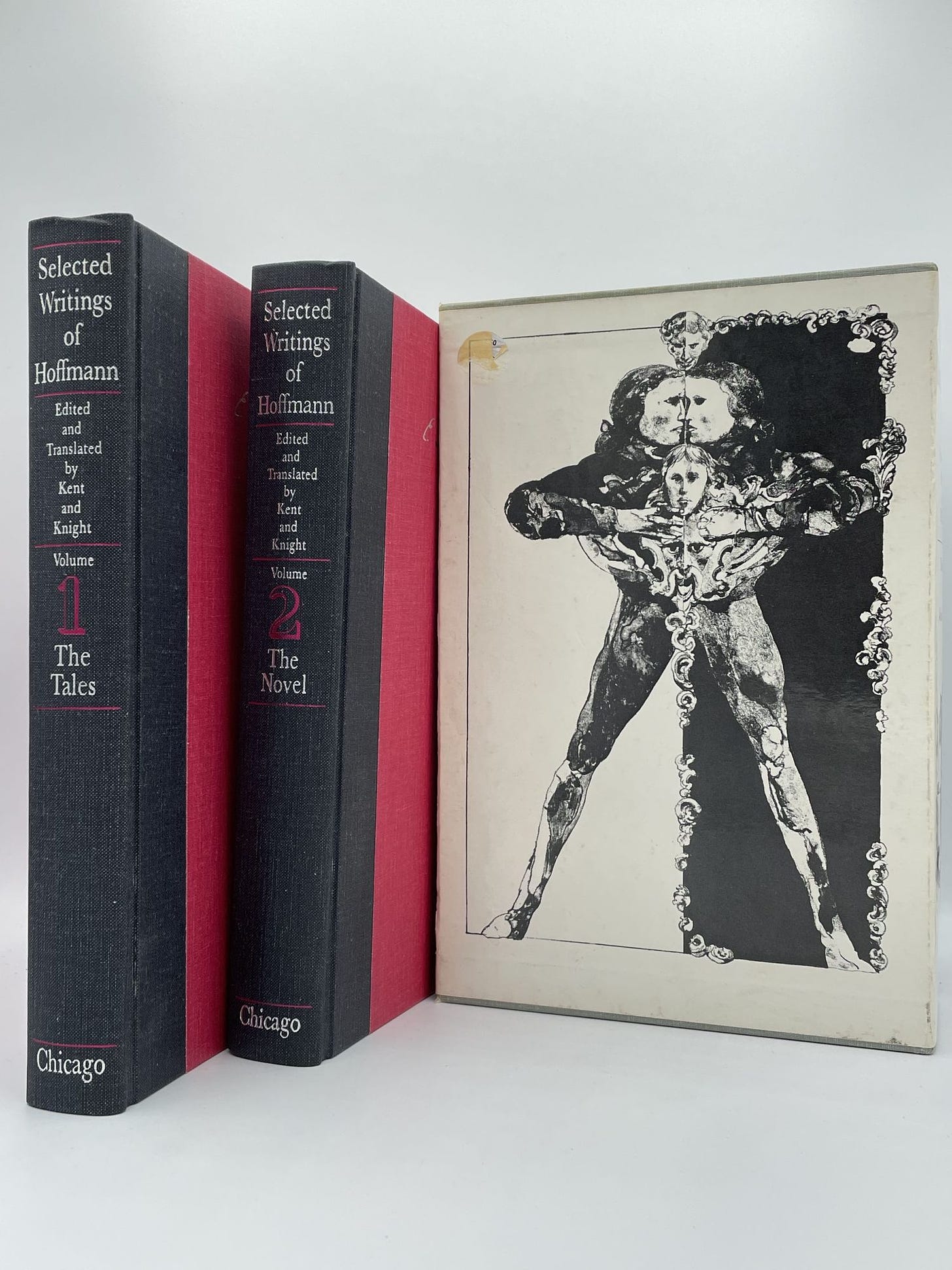 Spines and slipcase of Selected Writings of Hoffmann