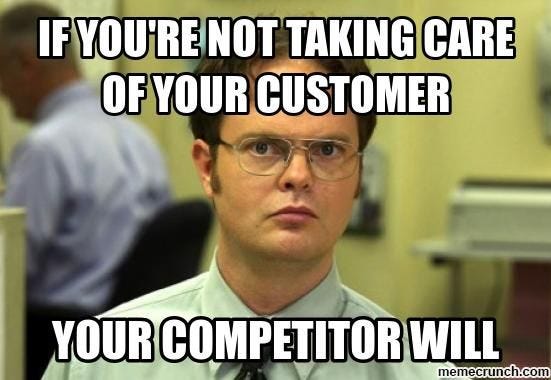 COMPETITORS LOVE WHEN YOUR COMPANY DOESN'T PLEASE A CUSTOMER. BE CAREFUL  WHAT YOU SAY AND DO!! | Funny dating memes, Funny dating quotes, Flirting