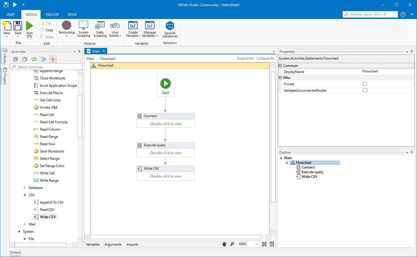 Create an RPA Flow that Connects to ServiceNow Data in UiPath Studio