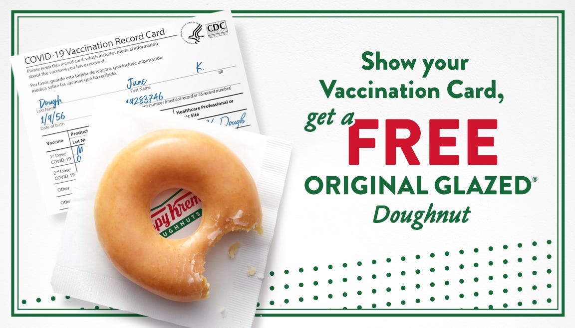 KRISPY KREME® Giving FREE Doughnuts to Everyone Who Shows COVID-19  Vaccination Card – All Year Long | Business Wire
