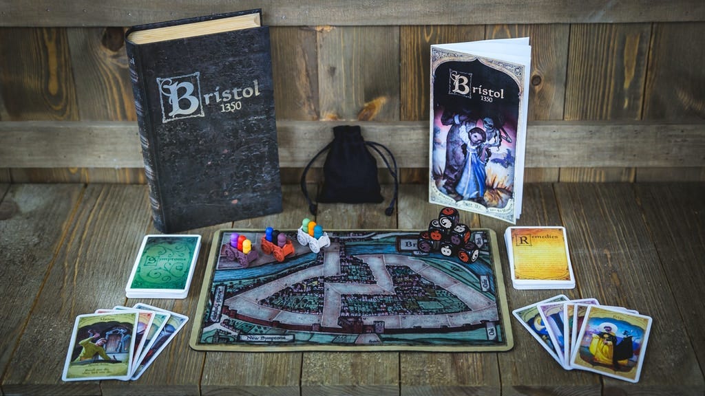 Bristol 1350: A Medieval Game of Racing, Plague &amp; Deceit by Travis Hancock  — Kickstarter