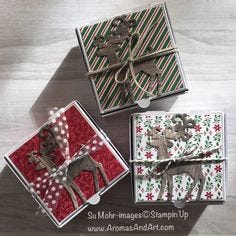 Mini Pizza Boxes are great for small gifts, like Young Living Essential Oils