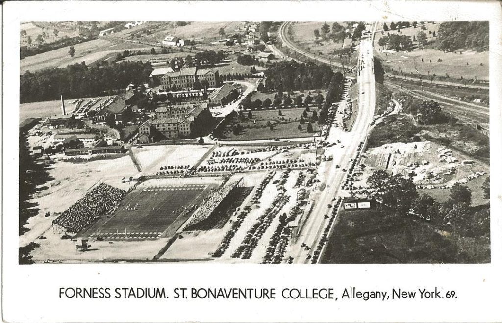 St. Bonaventure built Forness Stadium in 1946 and dropped football six seasons later.