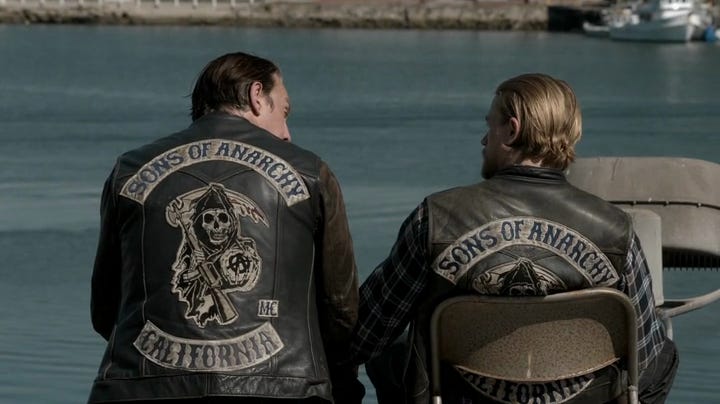 Sons of Anarchy. Chibs and Jax. Season 7.