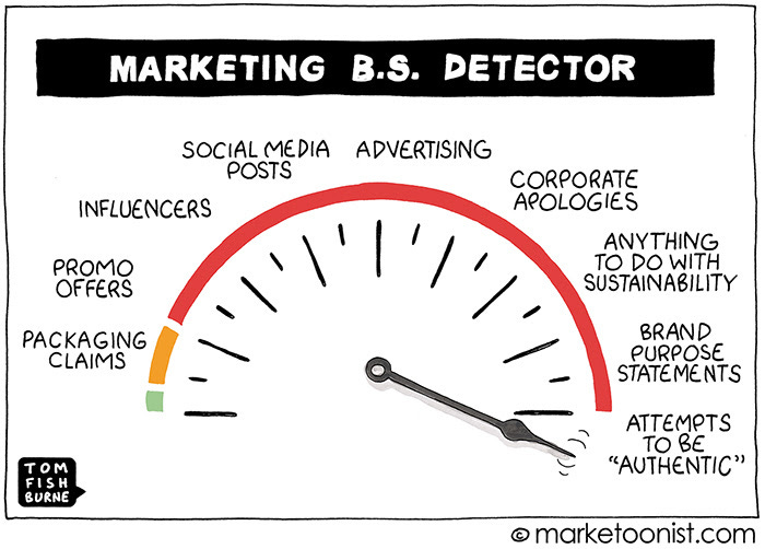 Marketing B.S. Detector cartoon