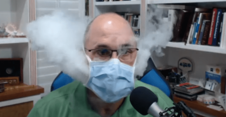 VIDEO: Doctor Vapes Through Face Masks, Shows Thick Clouds Escape Through Sides, Bottom, and Top