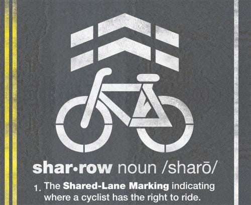 What are those markings on the street ("sharrows")? | The Town of Durham  New Hampshire