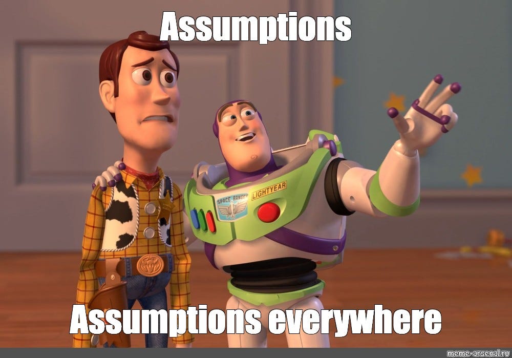 Meme: &amp;quot;Assumptions Assumptions everywhere&amp;quot; - All Templates - Meme -arsenal.com