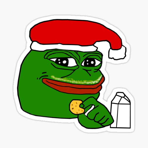 Christmas Pepe Stickers | Redbubble