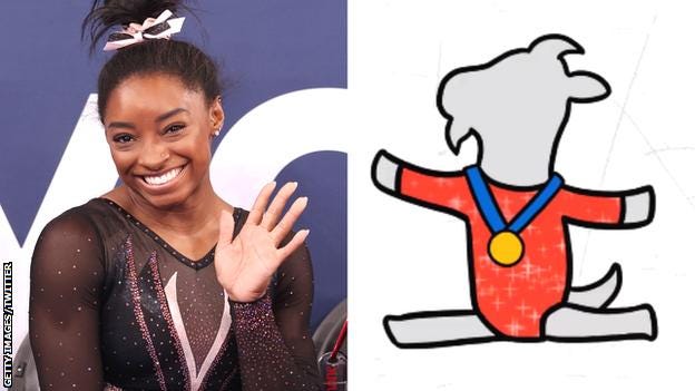 Tokyo Olympics: US gymnast Simone Biles gets her own goat emoji - BBC Sport