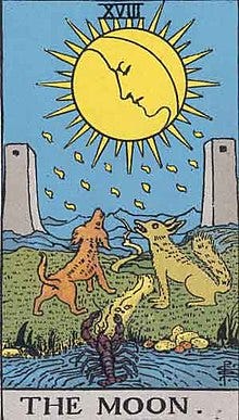 The Moon (tarot card) - Wikipedia