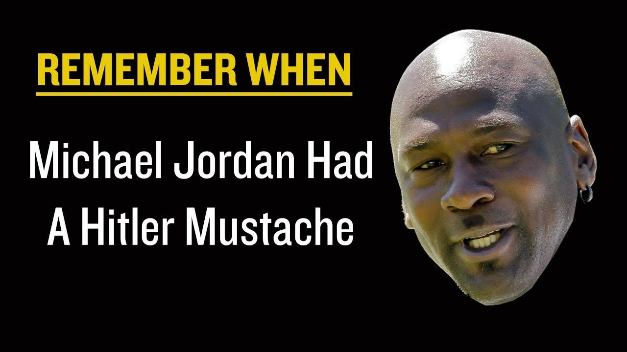 The Time Michael Jordan Had A Hitler Mustache | Remember When - YouTube