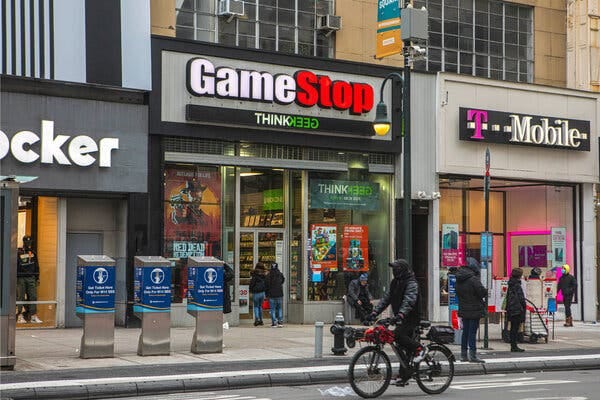 A GameStop shop near Union Square in Manhattan.