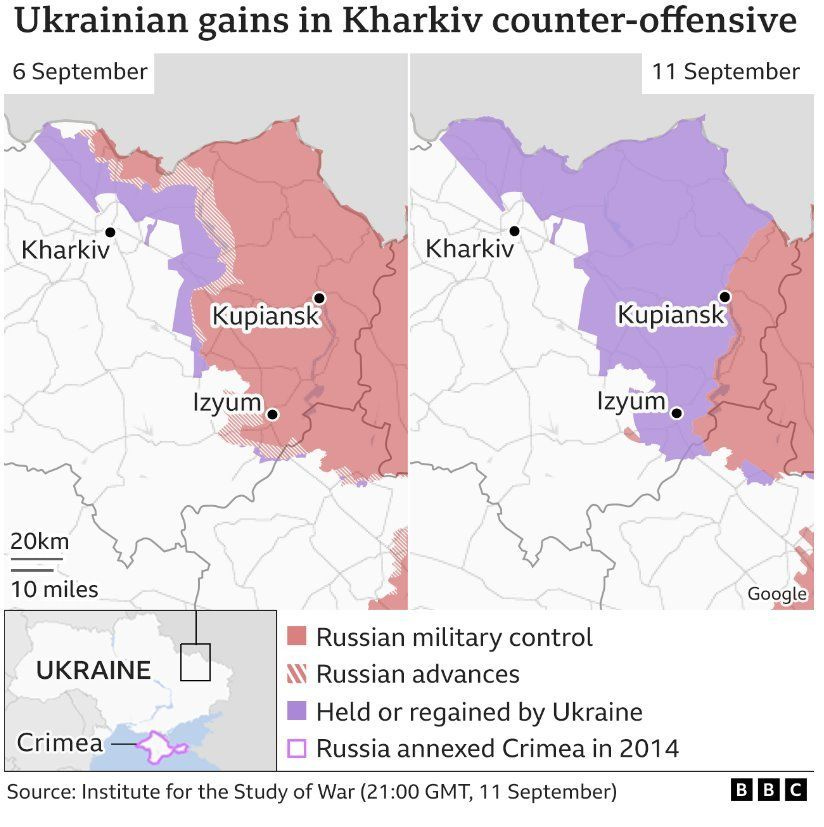 Ukraine war: A successful surprise attack - but danger still looms - BBC  News