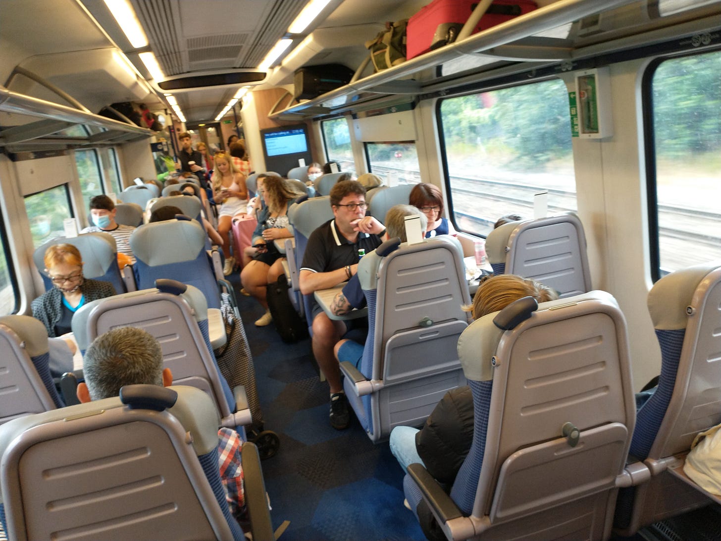 A busy Northern rail service between Manchester and Sheffield