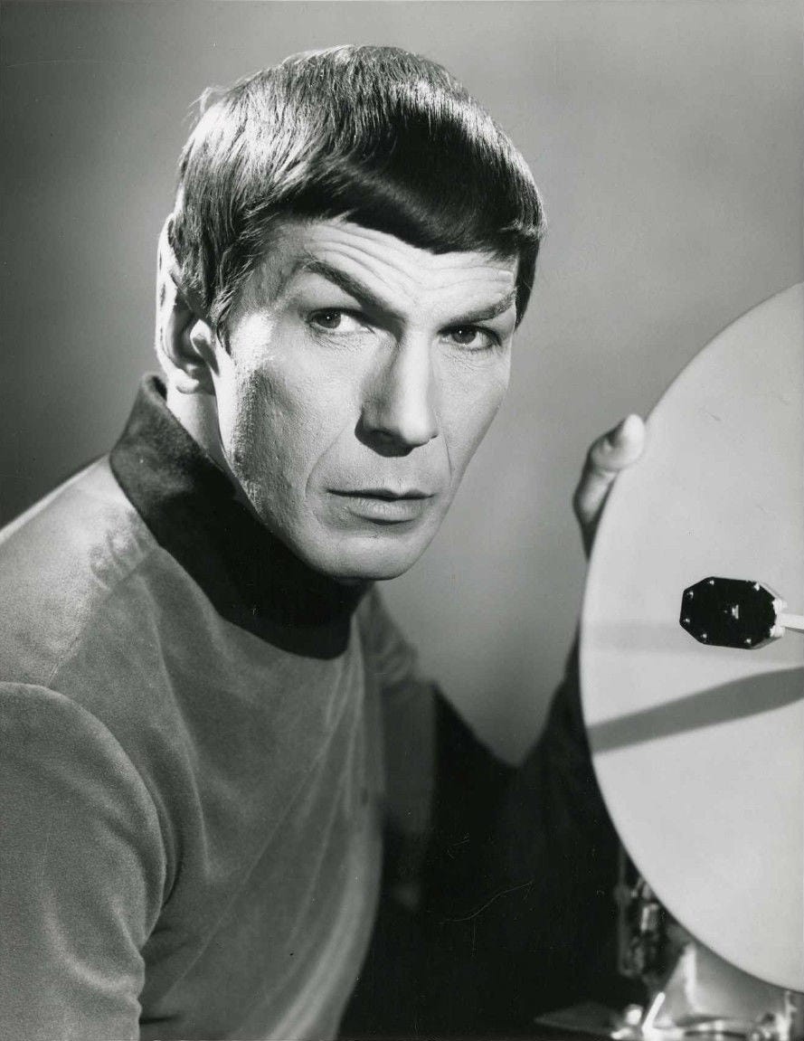 Leonard Nimoy as Mr Spock on Star Trek