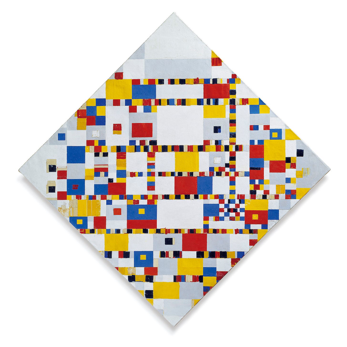 Piet Mondriaan abstract painting "Victory Boogie Woogie" from 1942–44