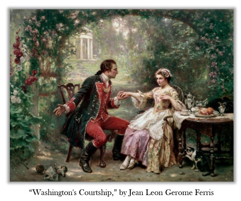 "Washington's Courtship," by Jean Leon Gerome Ferris