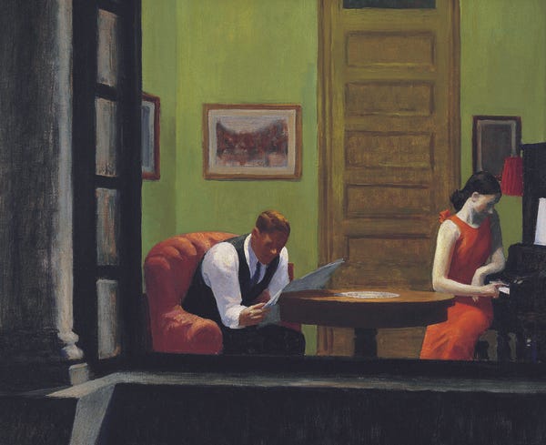 Room in New York, Edward Hopper