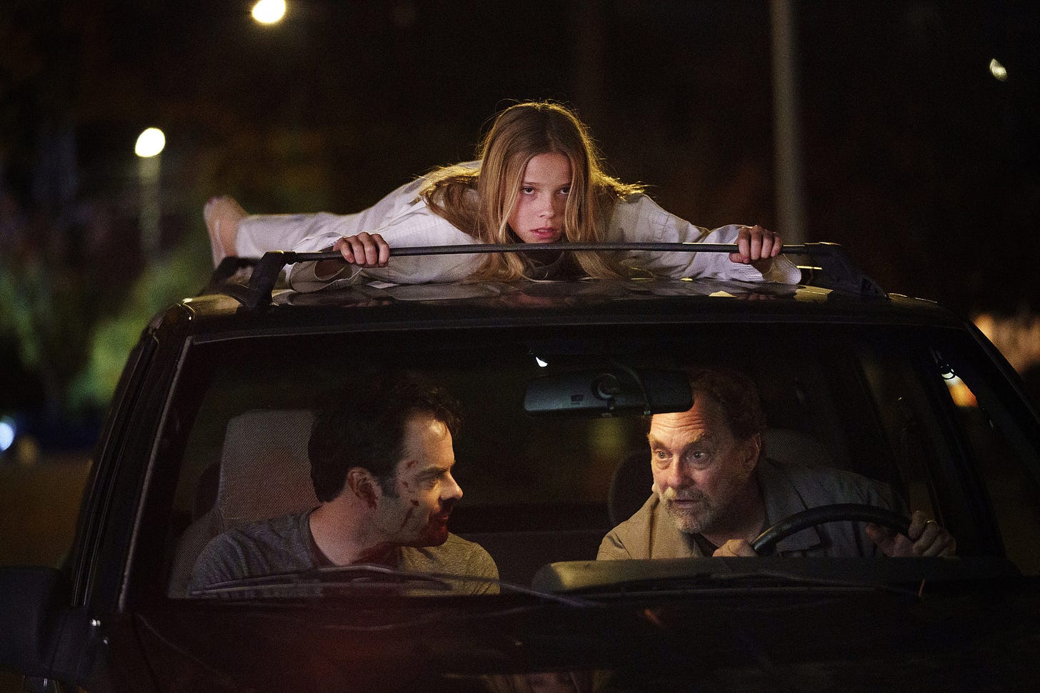 (From left) Bill Hader, Jessie Giacomazzi and Stephen Root in (particularly memorable) episode of  Barry . Courtesy of Aaron Epstein/HBO.