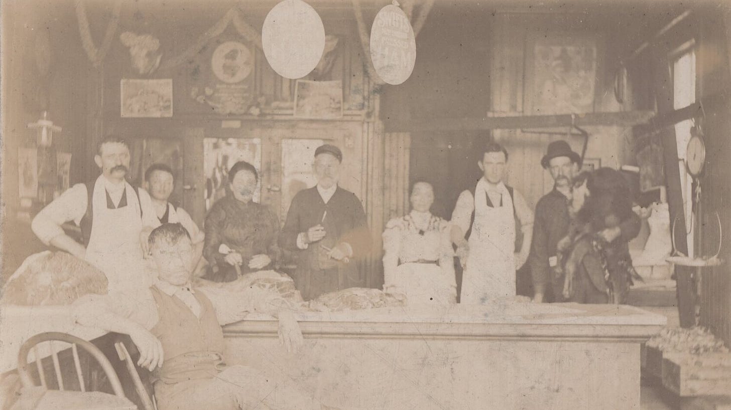 1890s Butcher Shop and Fur Trader — The Psychogenealogist