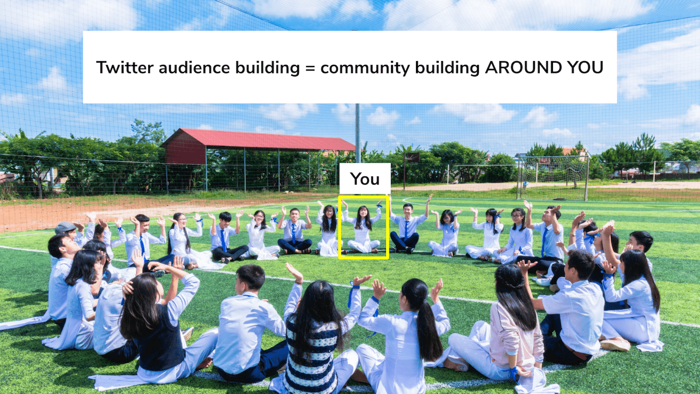 Audience building is community building around you