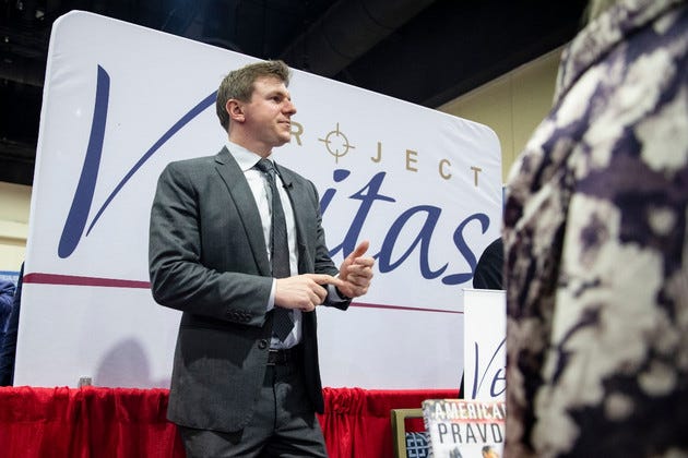 James O'Keefe meets with supporters during the Conservative Political Action Conference.