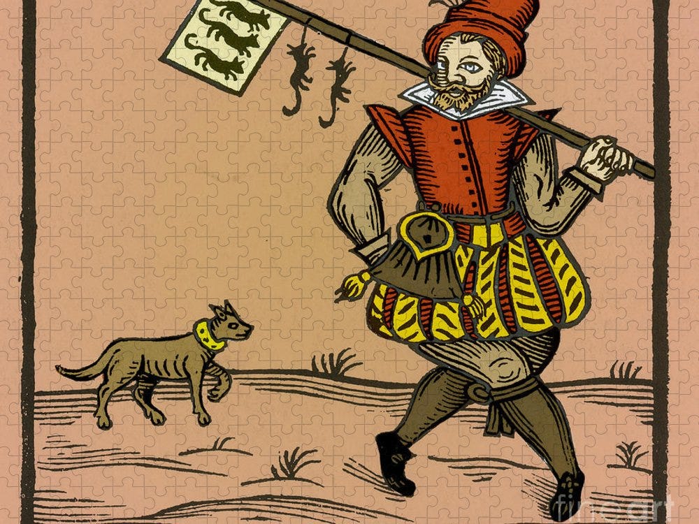 Rat Catcher, Medieval Tradesman Puzzle for Sale by Science Source