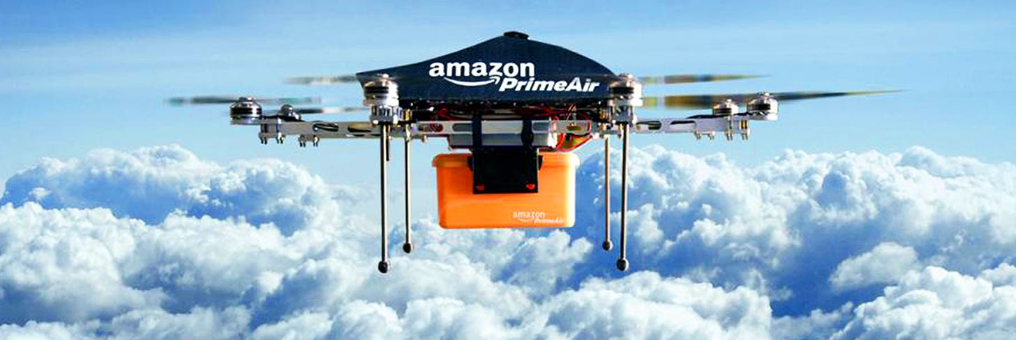 Amazon wants to build flying warehouses in the sky