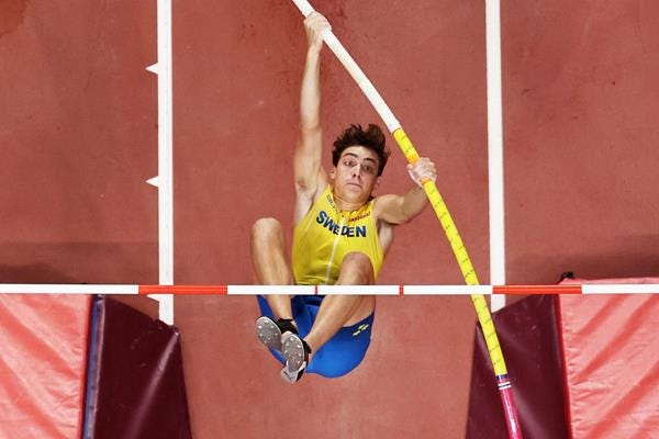 Silver medallist Armand Duplantis at the IAAF World Athletics Championships Doha 2019 (Getty Images)