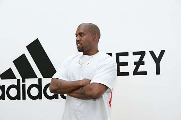 Kanye West, now known as Ye, in Hollywood in 2016 at an event promoting his partnership with Adidas.