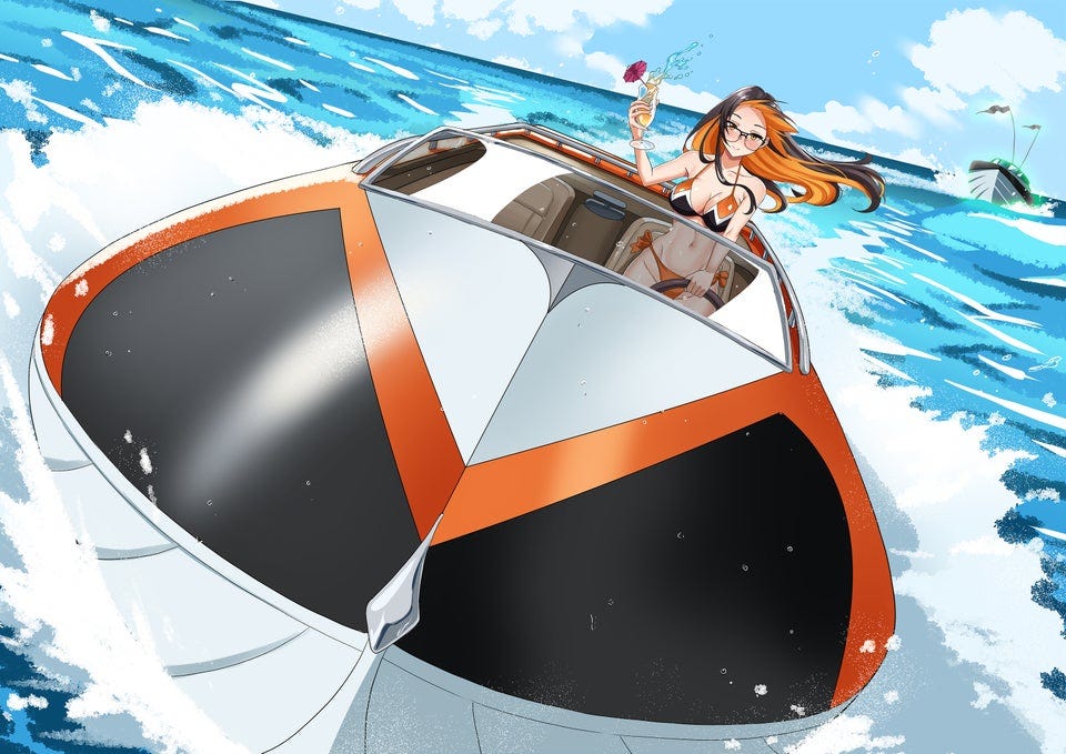 r/monerochan - Monero-chan upset after another boating accident :(