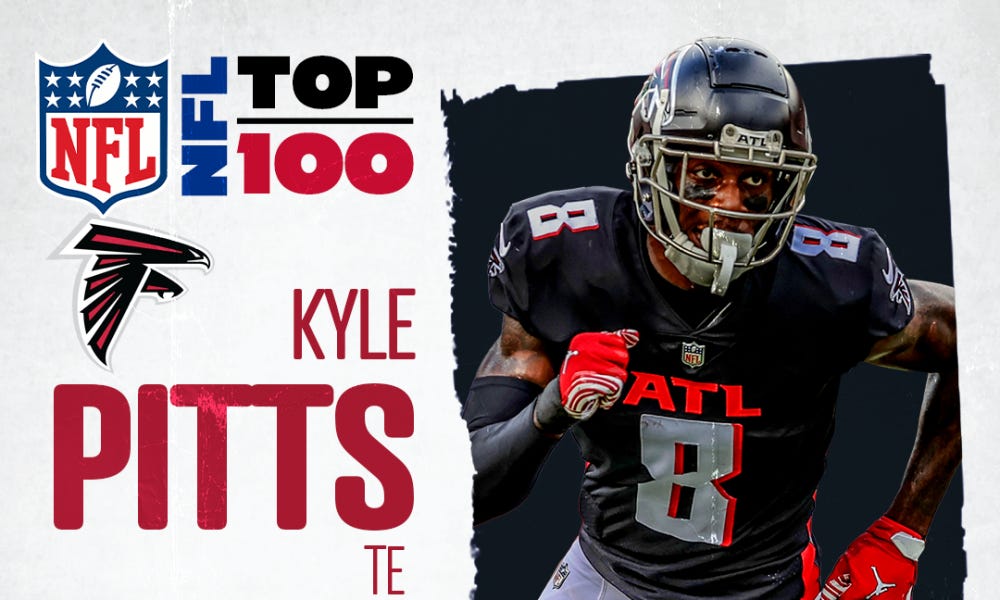 Falcons TE Kyle Pitts ranked 91st on NFL's Top 100 players of 2022