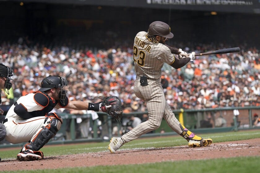 Tatis hits 39th HR, Padres beat Giants 7-4 to gain on Cards - The San Diego  Union-Tribune