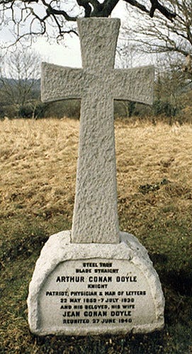 Tombstone at Grave of Sir Arthur Conan Doyle | Photo taken e… | Flickr