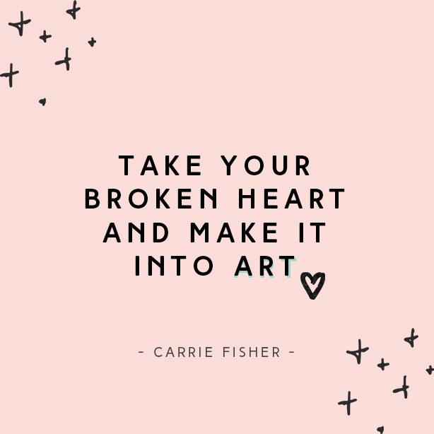 Take Your Broken Heart and Make It Into Art... Maybe - Kayla in the City