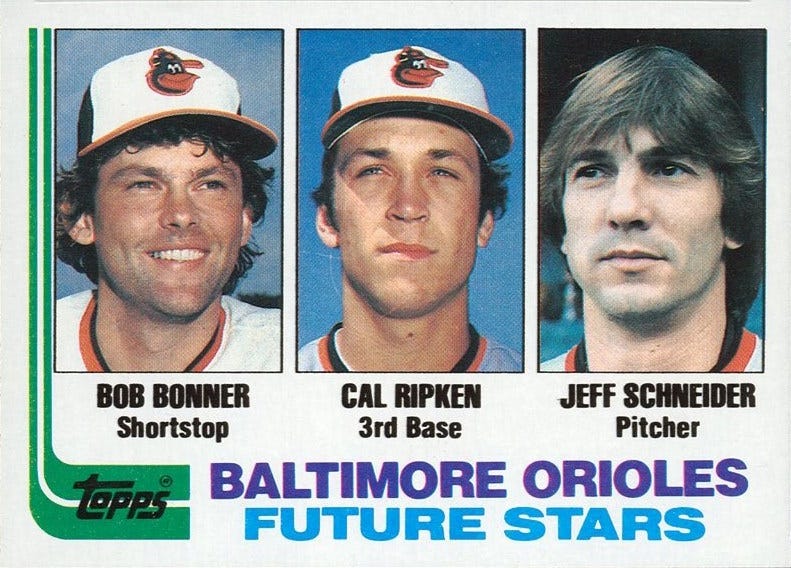 1982 Topps Orioles Future Stars