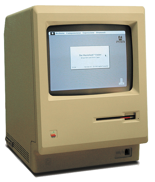 Foto de una Macintosh 128K, la primer “Mac“.