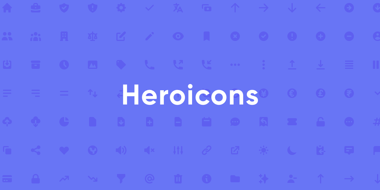 GitHub - tailwindlabs/heroicons: A set of free MIT-licensed high-quality  SVG icons for UI development.