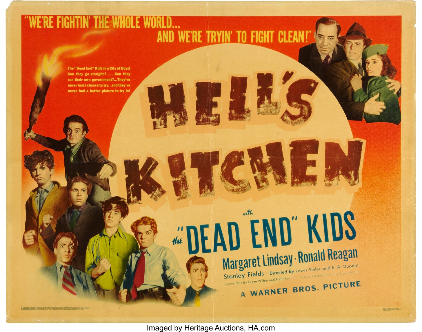 Hell&#39;s Kitchen (Warner Brothers, 1939). Half Sheet (22&quot; X 28&quot;).. | Lot  #89899 | Heritage Auctions