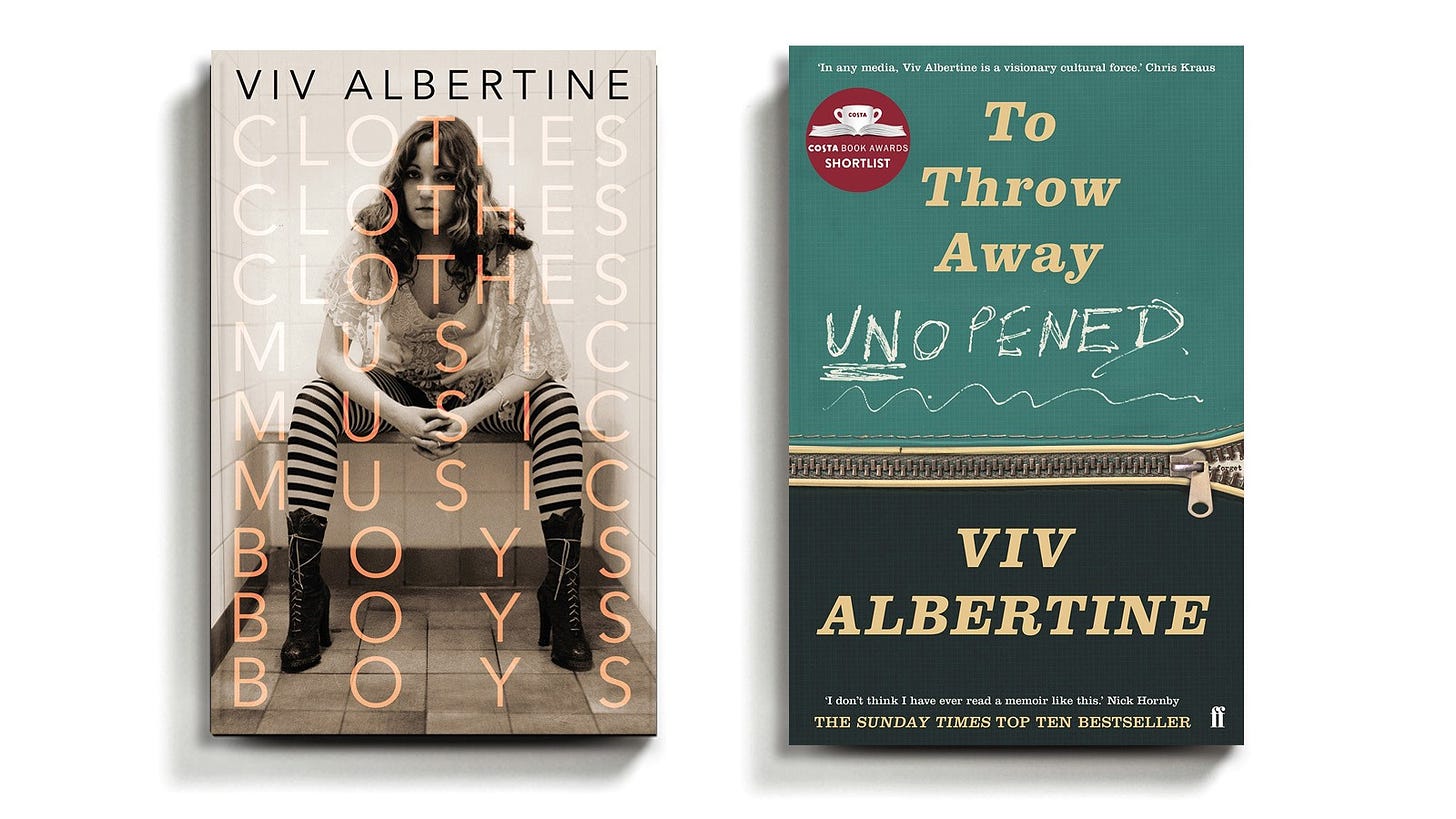 Viv Albertine&#39;s Memoirs Adapted for Television | RCW Literary Agency
