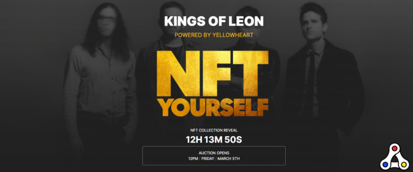 Kings of Leon YellowHeart NFT auction