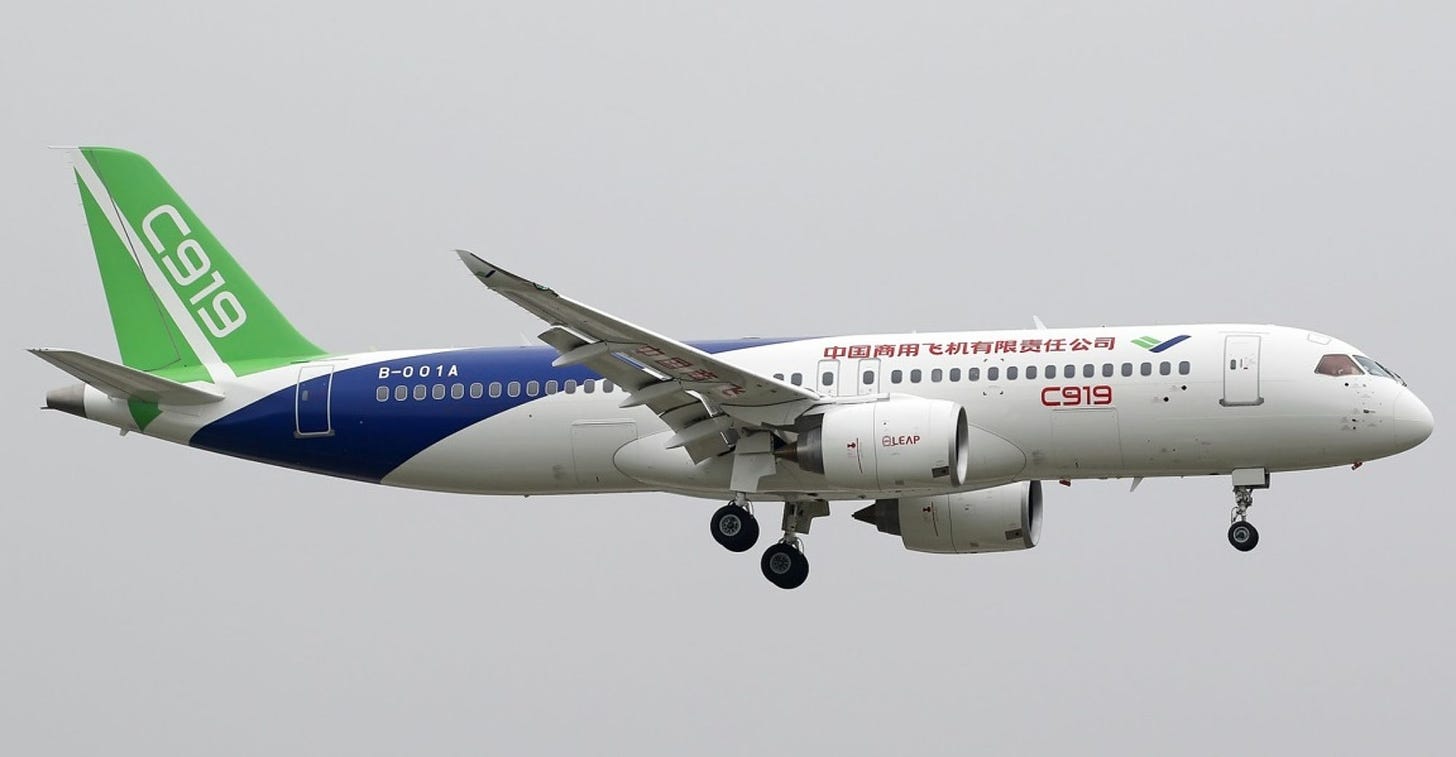 China-Made Airliner C919 to Be Delivered to China Eastern Airlines
