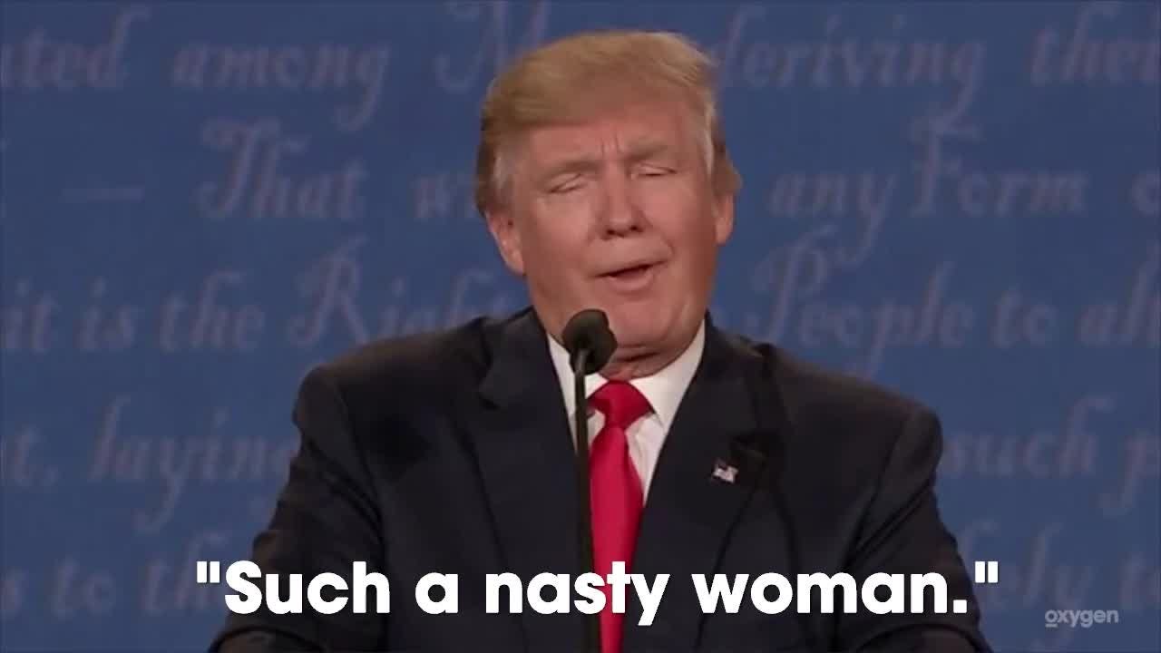 Watch The Internet Hilariously Erupted After Trump's "Nasty Woman" Comment  | Oxygen Official Site Videos