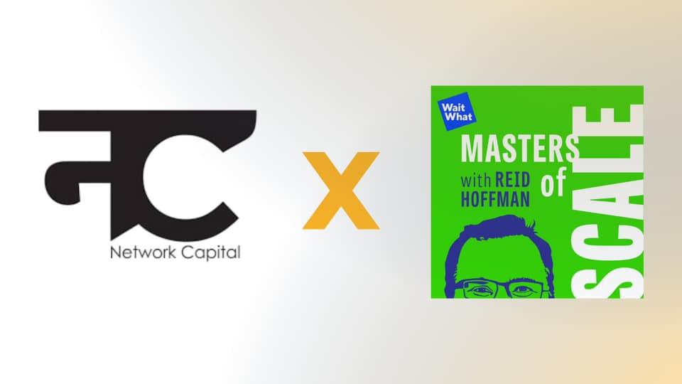May be a cartoon of book and text that says 'Wait What MASTERS CHỐE with REID HOFFMAN of Network Capital X'
