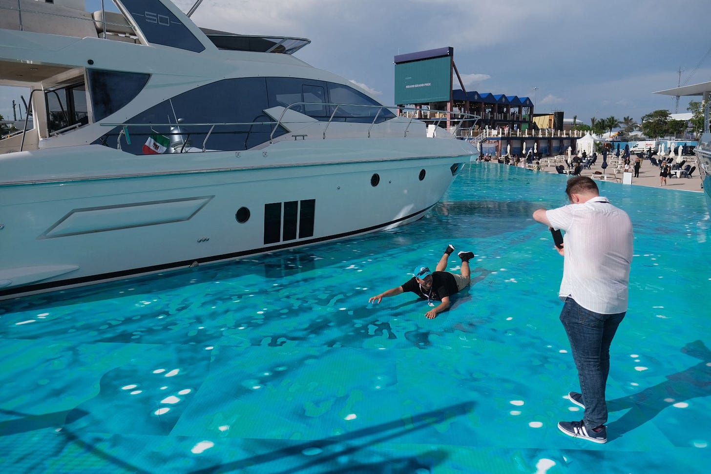 As Miami Grand Prix readies for closeup, a fake marina steals the show -  The Washington Post